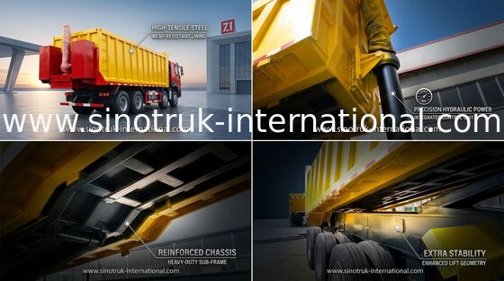 Autoarticolato 25-45CBM del ribaltatore dello scaricatore di SINOTRUCK HOWO con la certificazione della BV