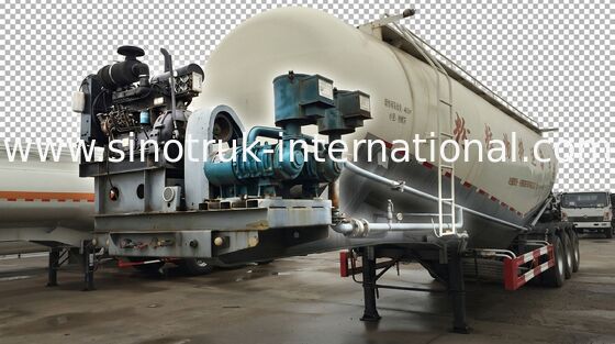 Approvazione dello SGS del rimorchio del trasportatore del carro armato del cemento alla rinfusa dell'autoarticolato di SINOTRUK 58000L