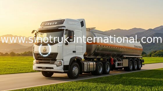 Camion di olio combustibile dei semi di consegna di HOWO A7 con il rimorchio 60000 litri 65000 chilogrammi