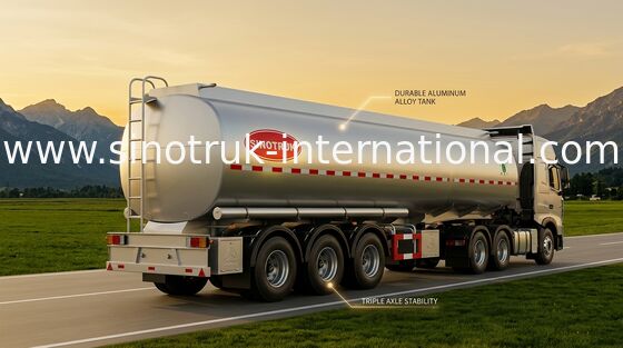 50 - 80 tonnellate di camion di serbatoio di combustibile SINOTRUK 50000 litri dei semi del rimorchio di autocarro con cassone ribaltabile