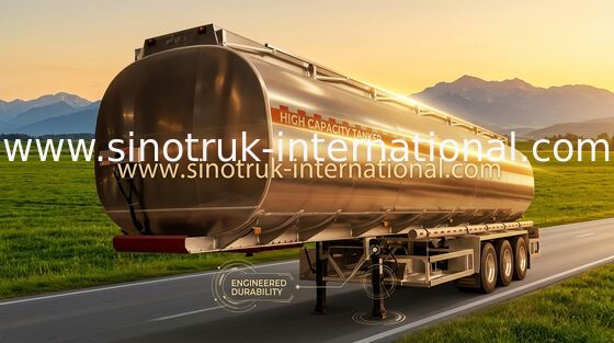 Assi dell'autocisterna 3 dell'olio del rimorchio dei semi 50-80 tonnellate di 45-60CBM SINOTRUK HOWO