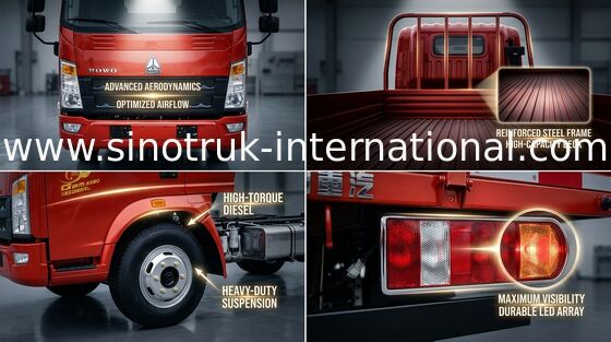 SINOTRUK HOWO 5 tonnellate di camion di bassa potenza per trasporto di verdure