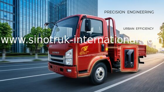 Camion di bassa potenza rossi SINOTRUK HOWO 4,5 tonnellate con il motore 490Xichai