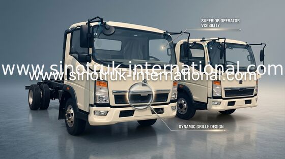 12 tonnellate di HOWO dei camion di bassa potenza dell'annuncio pubblicitario di colore 116HP di azionamento bianco del motore 4×2