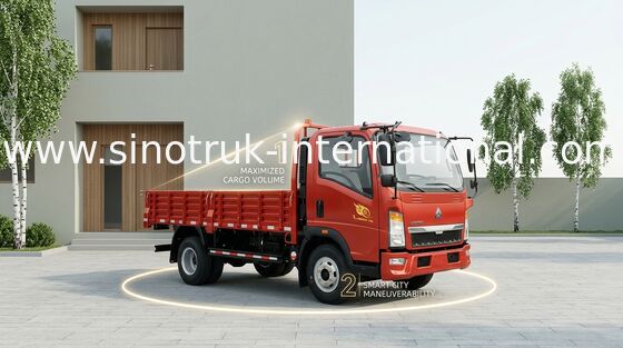 Camion di bassa potenza bianchi di SINOTRUK che trasportano frutti delle verdure