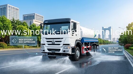 Capacità bianca del camion di serbatoio di acqua di SINITRUK 6x4 LHD 371HP 18CBM grande