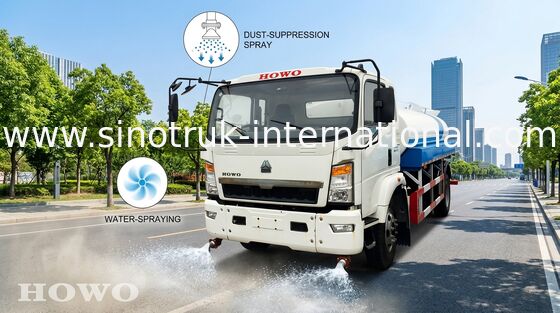 Spruzzando camion 5 - telaio di bassa potenza del camion di 8CBM SINOTRUK HOWO per la strada Flessinga