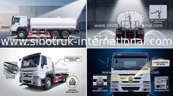 Bianco LHD 6x4 di Sinotruk HOWO che spruzza camion ZZ1257V4347B1