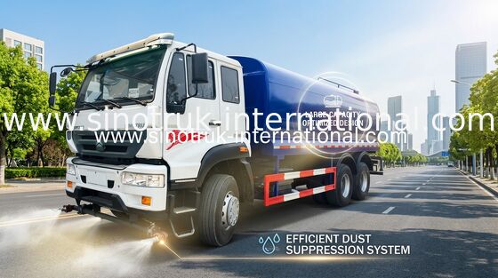 Abbellisca il camion SINOTRUK 16CBM ZZ1251M4441W dello spruzzo d'acqua di ingegneria