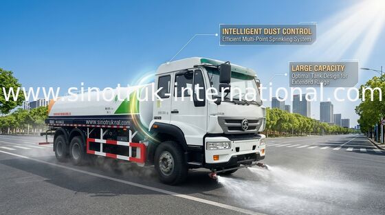 Camion dello spruzzatore dell'acqua di SINOTRUK 20CBM con il trattamento anticorrosivo interno