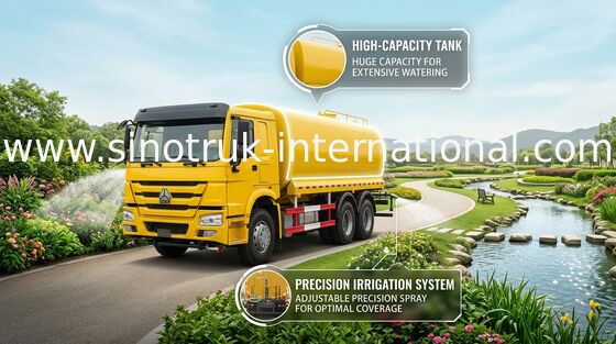 Camion di serbatoio di acqua di alta efficienza 25CBM con l'alta e spruzzatura a basso livello