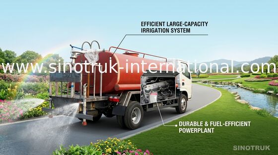 Camion di serbatoio di acqua di ZZ1127G4215C1 SINOTRUK HOWO per la strada Flessinga