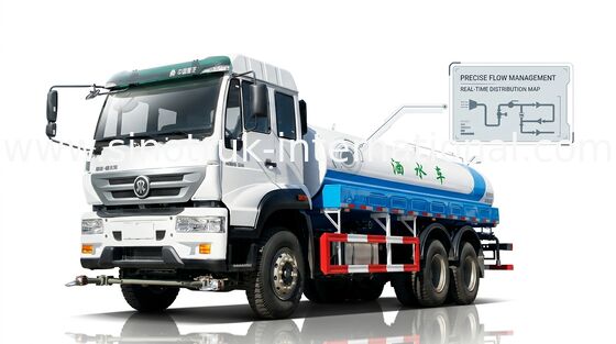 Autocisterna d'abbellimento interna rossa bianca del camion di serbatoio di acqua 6x6