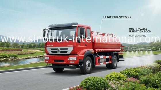 Camion di serbatoio di acqua di Flessinga della strada SINOTRUK 10CBM, acqua che trasporta i camion