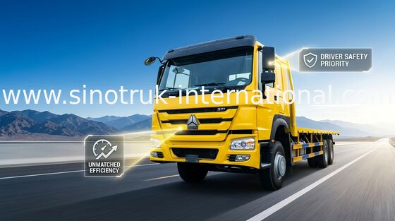 Camion lungo del carico del letto di LHD ZZ1257S4641W 371HP 7.65m