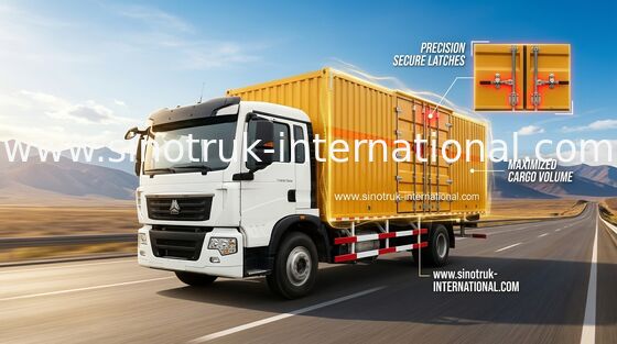 Veicolo del camion dell'euro 2 di Van Cargo Truck SINOTRUK HOWO 4X2 LHD di alta sicurezza