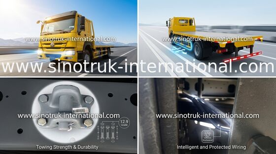 Camion del carico del letto piano di SINOTRUK HOWO ZZ1257S4641W 371HP