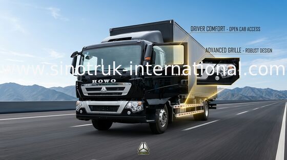 Semi-trailer Cargo Van Truck SINOTRUK HOWO 16-20 tonnellate di 4X2 LHD 290HP