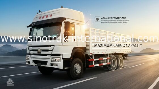 Veicoli di carico economici leggeri delle merci HOWO 25 tonnellate di ancoraggio di 10Wheels LHD 290 HP due