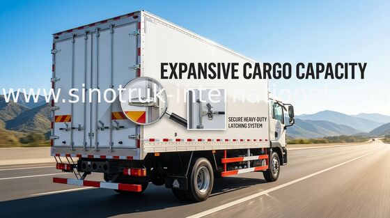 camion di 4X2 LHD 290HP carico e dell'ente commerciali di Van With 5600*2300*600mm