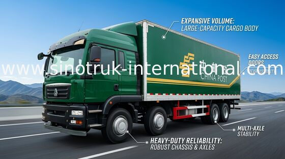 SINOTRUK HOWO Cargo Van tonnellate di euro di 6x2 di Truck 30 - 40 2 336HP per industria di logistica