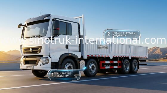 Camion del carico di SINOTRUK HOWO 25 tonnellate di 6X2 LHD Euro2 290HP per la logistica ZZ1257M56C7C1A