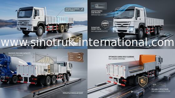 camion del carico di 8X4 RHD di alta sicurezza 336HP di 30 - 60 tonnellate euro 2 per industria logistica