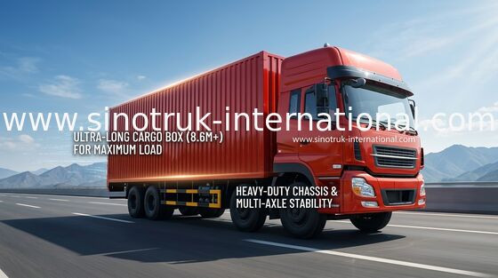 25 tonnellate di camion 6X2 Van Truck Euro2 290HP, grandi camion commerciali del carico della scatola