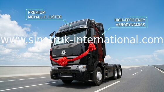 Camion del trattore della carrozza del tetto piano per il rimorchio, testa del rimorchio dell'unità del trattore 6x4