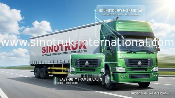 Camion della testa del trattore di rendimento elevato, autotreno del trattore di 266-420hp Sinitruk