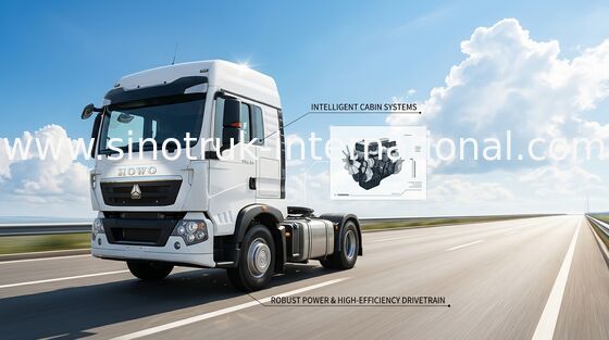 Euro del camion LHD 6X4 del trattore del motore dell'UOMO di SINOTRUK HOWO T5G 4 336 HP ZZ4257N324GD1