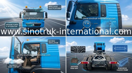 Tipo del camion LHD del trattore di 371HP SINOTRUK HOWO 6x4