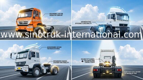 Principe dorato Tractor Truck 4X2 Euro2 290HP 18Tons ZZ4181M3611W di SINOTRUK