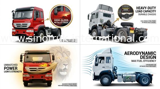 Principe dorato Tractor Truck 4X2 Euro2 266HP 18Tons ZZ4181M3611W di SINOTRUK