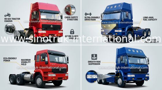 Principe dorato LHD 6X4 Euro2 290HP ZZ4251M3241W del camion SINOTRUK del trattore