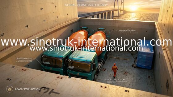 Camion della betoniera di grande capacità per il cantiere SINOTRUK HOWO A7