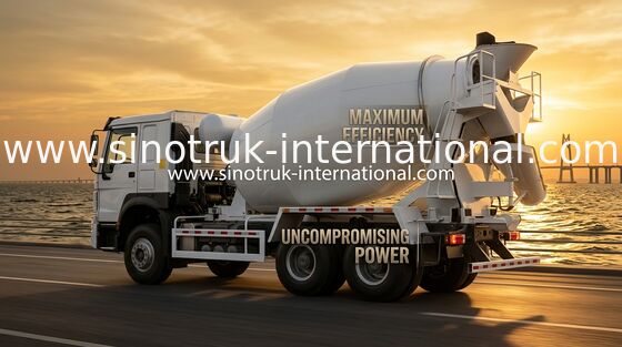 12 metri cubi Volumetric Concrete Mixer Truck 380 cavalli 3 Asse