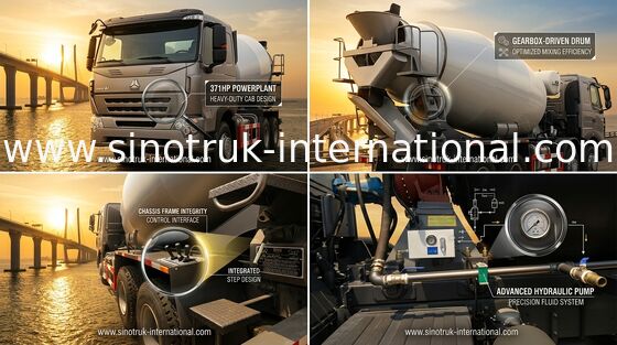 Attrezzatura SINOTRUK HOWO A7 della betoniera del miscelatore del camion del cemento