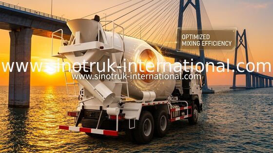 LHD 6×4 10 spinge cavalli vapore 340HP del camion della betoniera di HOWO gli alti