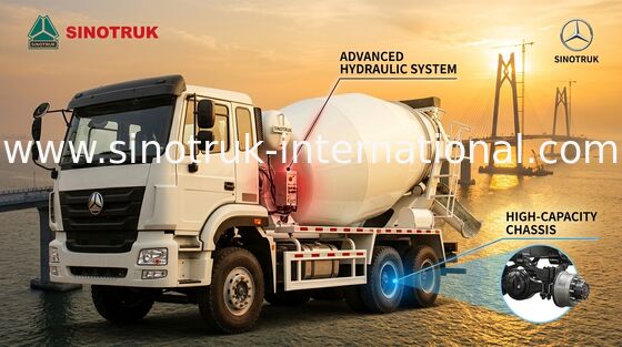 Camion pronto concreto ZZ5255GJBN3846B1 dell'attrezzatura professionale di miscela di calcestruzzo