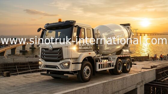 Euro bianco 2 del camion della betoniera di RHD 6×4 10wheels