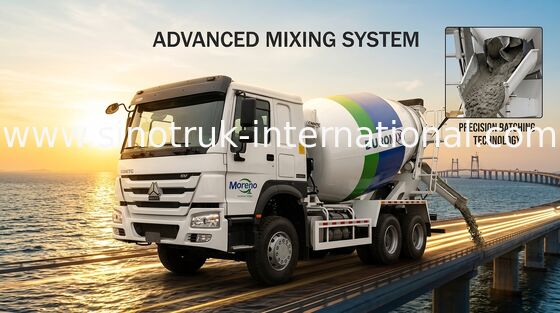 Camion 371HP LHD della betoniera di SINOTRUK HOWO 6x4