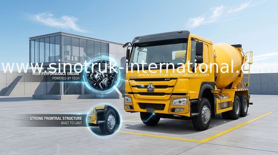tipo di azionamento di 6x4 LHD camion 371HP della betoniera di SINOTRUK HOWO