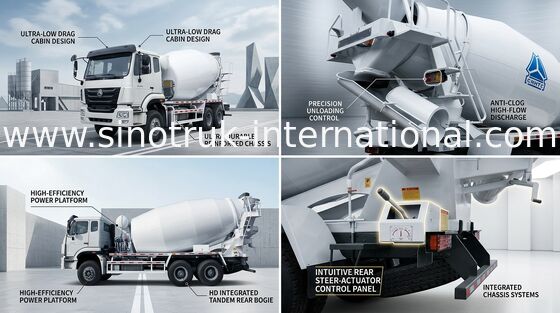 Attrezzatura della betoniera del camion 10CBM SINOTRUK HOHAN del cemento del miscelatore