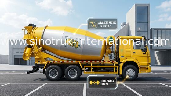 Camion SINOTRUK HOWO 12CBM Euro2 371HP 6X4 LHD ZZ5257GJBN4048W della betoniera