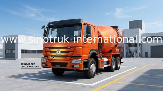 camion 371HP 10CBM LHD 6x4 della betoniera di 102km/H SINOTRUK HOWO