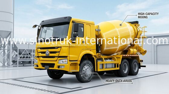 Camion SINOTRUK HOWO 12CBM Euro2 336HP 6X4 LHD ZZ5257GJBN4048W della betoniera