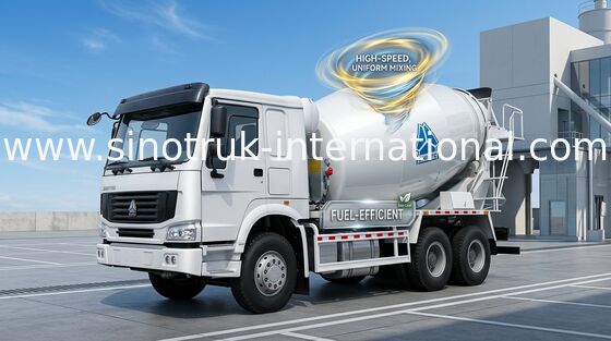 Camion SINOTRUK HOWO 12CBM Euro2 371HP 6X4 RHD ZZ5257GJBN4048W della betoniera