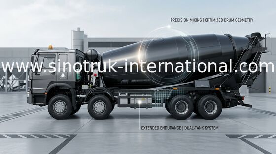 Camion 371HP della betoniera di SINOTRUK HOWO 8x4 LHD
