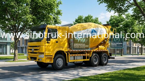 Camion 12CBM 336HP 6X4 RHD ZZ5257GJBN4048W della betoniera di SINOTRUK HOWO